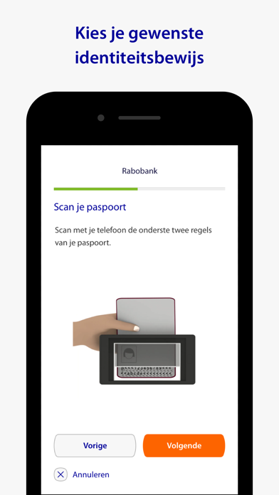 Rabo Mobiel Identificeren Screenshot