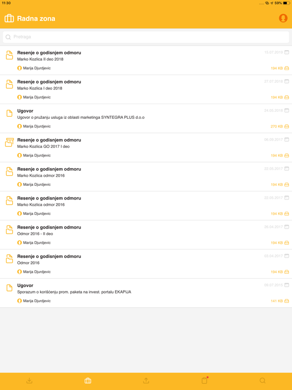 UniDocs Client iPad screenshot 2 - Business app
