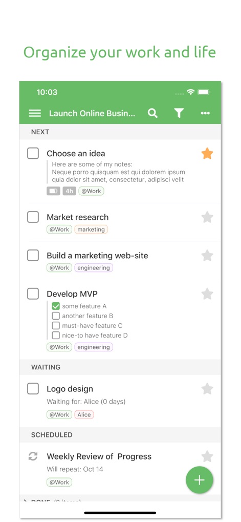 Everdo: GTD and To-Do List - Productivity App | MWM