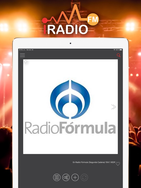 iRadio FM Música y Radio iPad screenshot 6 - Music app