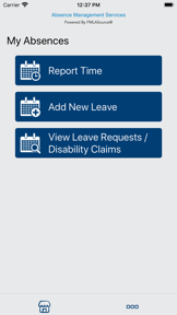 Group Absence Management screenshot