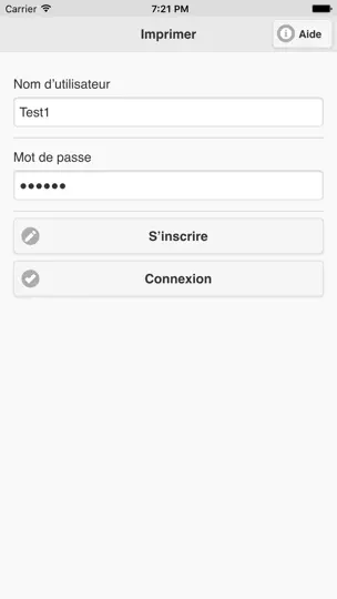 Capture d'écran de Imprimer à Partir IPad sur iPhone 1