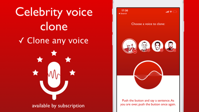 Celebrity Voice Cloning Screenshot 1 - AppWisp.com Celebrity Voice Cloning Screenshot 1 - AppWisp.com
