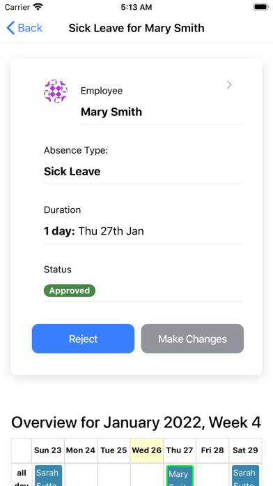 VacationTracker.com Screenshot