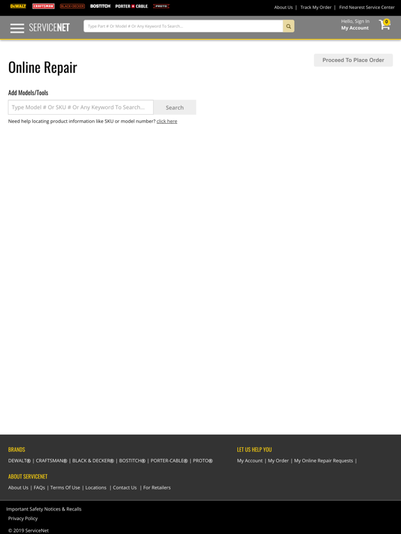 ServiceNet2.0 iPad screenshot 4 - Utilities app