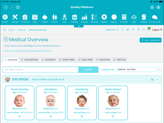 Quality Childcare iPad screenshot