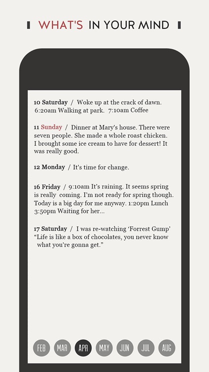 DayGram - One line a day diary