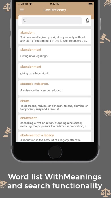 Law Dictionary : Offline screenshot 2