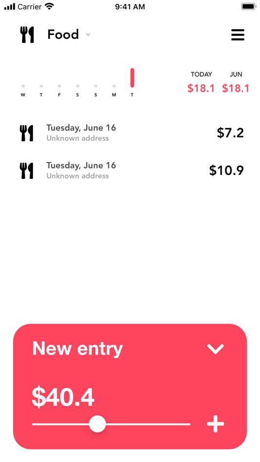 #2. Expense tracker - Budget app (iOS) 由: Nikola Milic