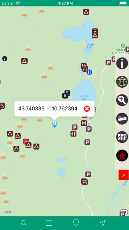 Grand Teton National Park GPS screenshot-3