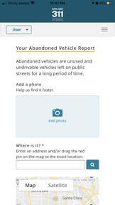 San José 311 screenshot