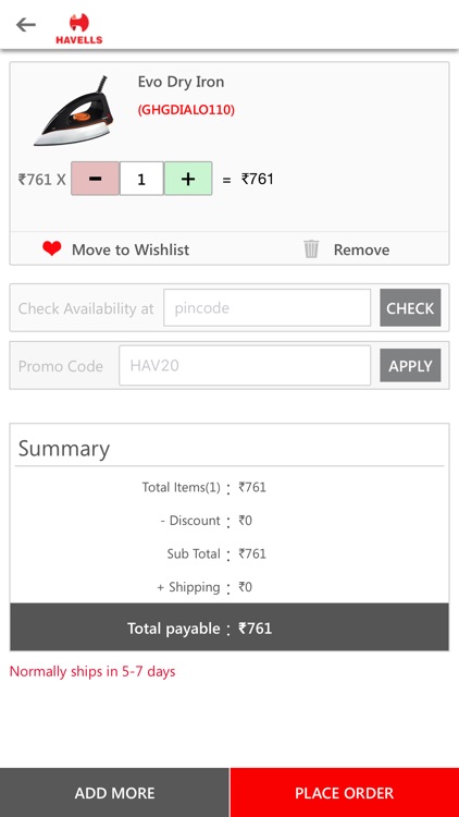 Havells eStore screenshot-3