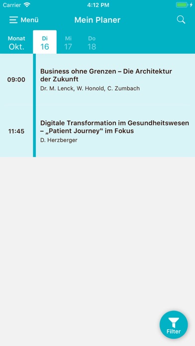 DSAG-Events Screenshot