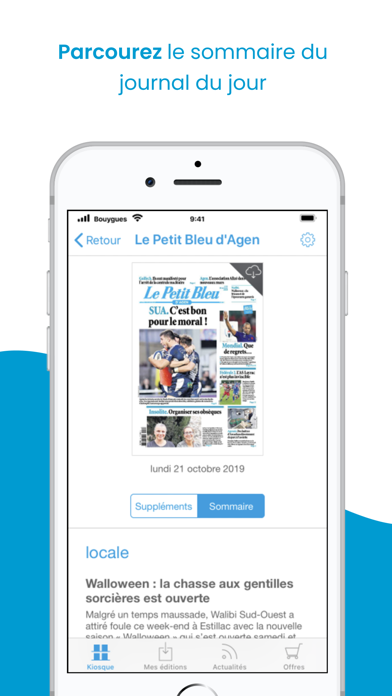 Journal Le Petit Bleu d'Agen Screenshot