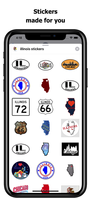 Illinois emojis - USA stickers