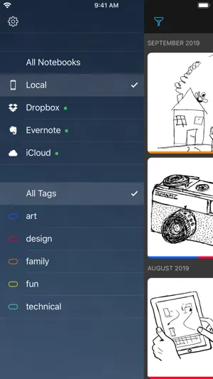 Carbo › Pencil Notes & Drawing screenshot 2