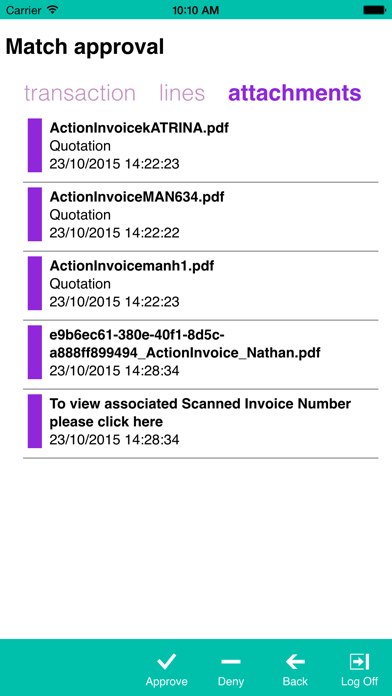 App screenshot
