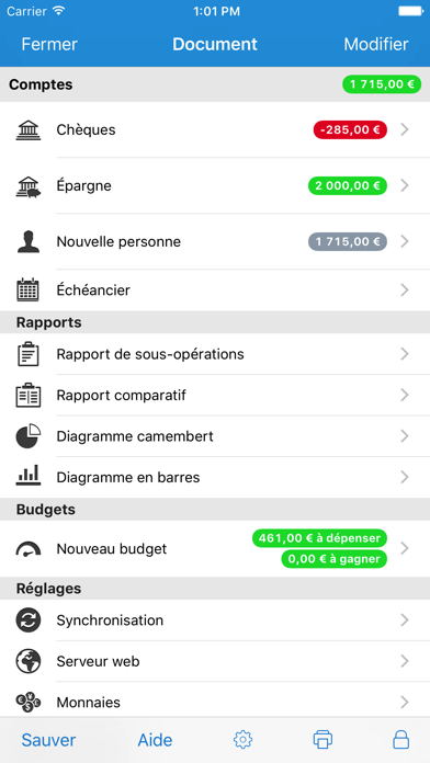 Screenshot #1 pour iCompta 6