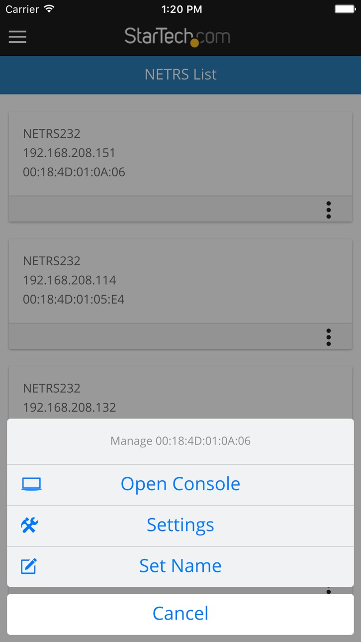 iPhone screenshot