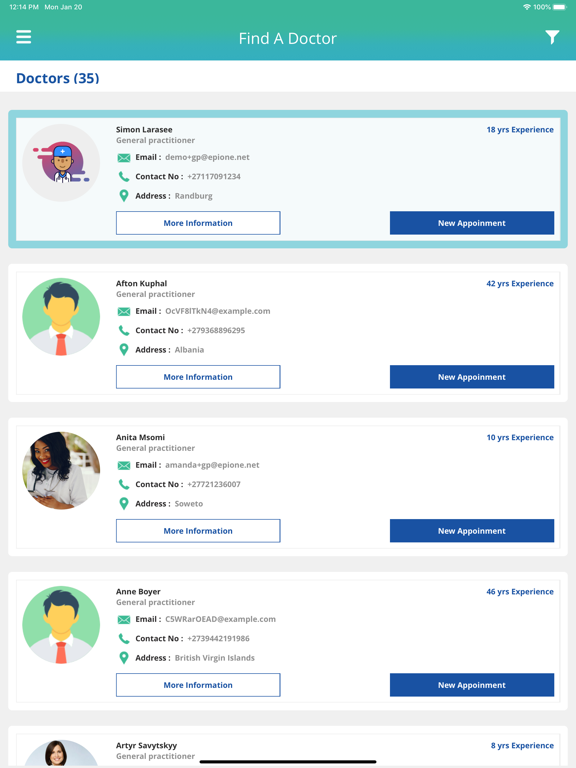 epione.net Patients iPad screenshot 4 - Medical app