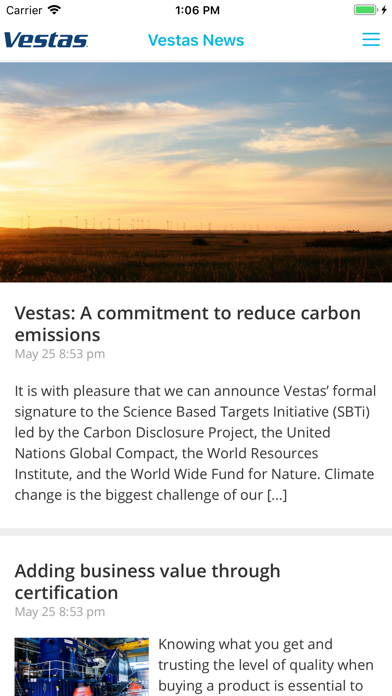 VestasConnect Screenshot