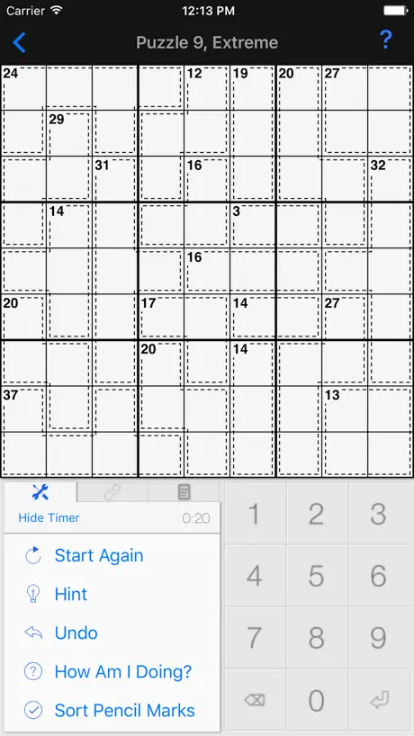 Killer Sudoku +