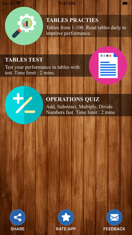 Math Tables & Test 1 to 100