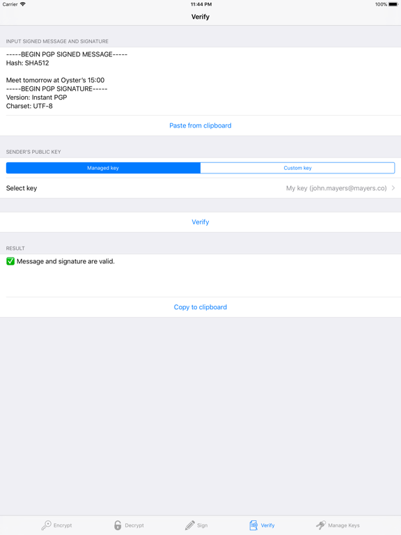 Screenshot #5 pour Instant PGP