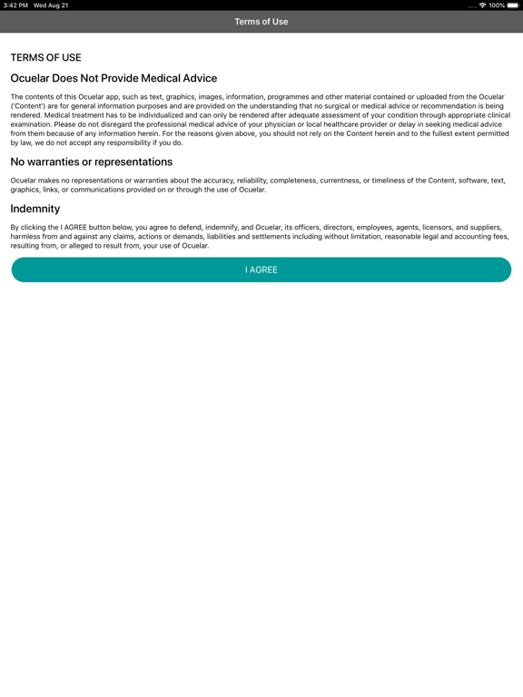 Ocuelar iPad screenshot 2 - Medical app