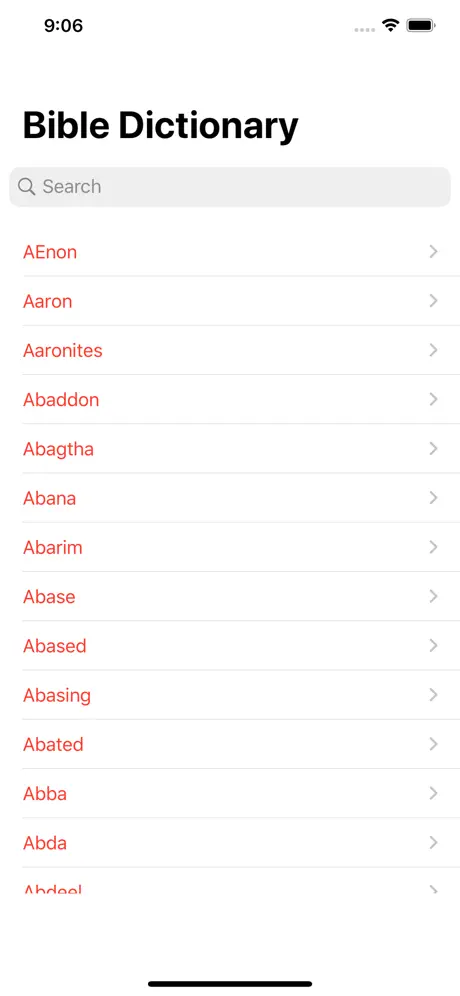 Bible Dictionary : Offline