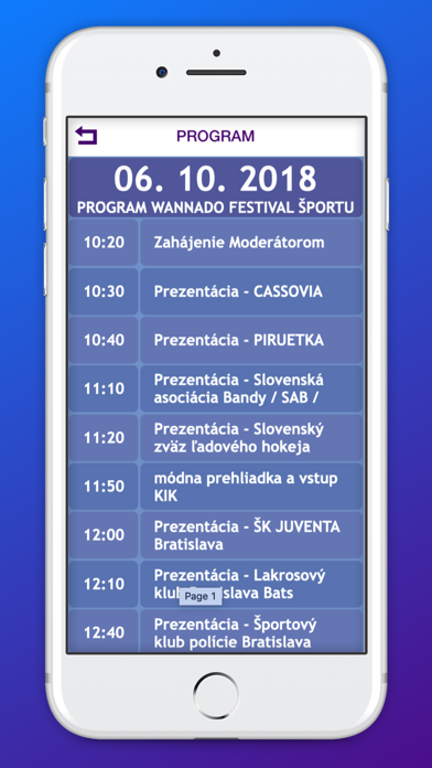Screenshot #2 pour Wannado festival športu