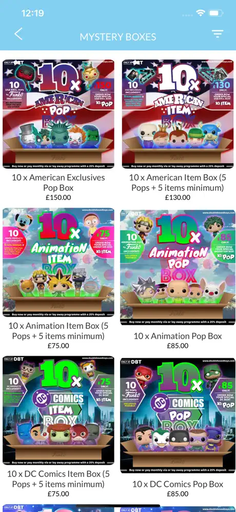 Double Boxed Toys