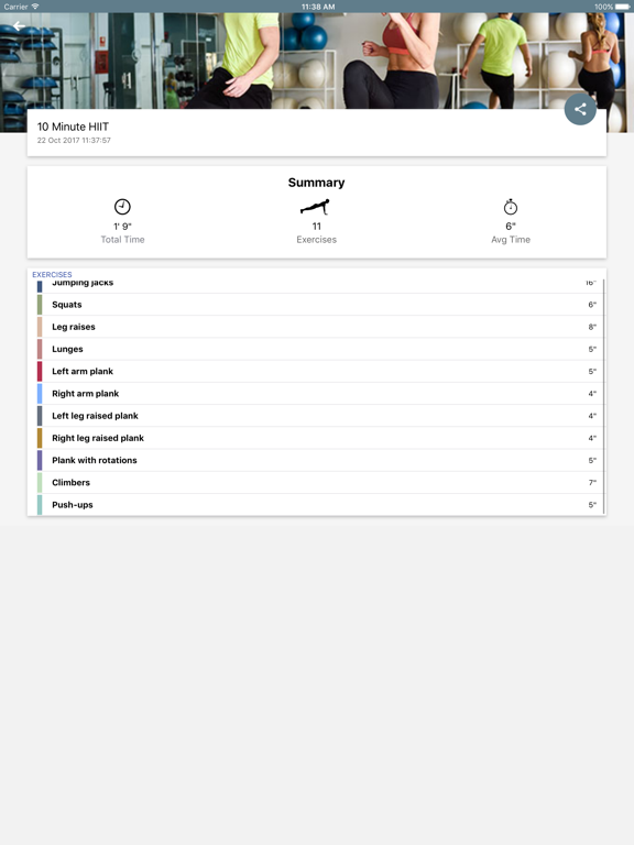 HIIT Workouts Challenge iPad screenshot