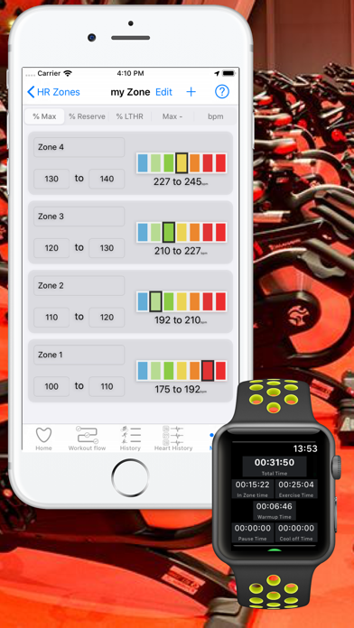 Cardio Zones. Screenshot