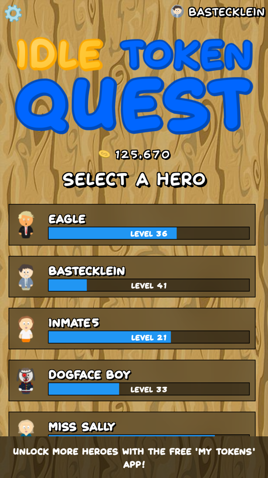 #2. Idle Token Quest (iOS) โดย: Brandon Stecklein