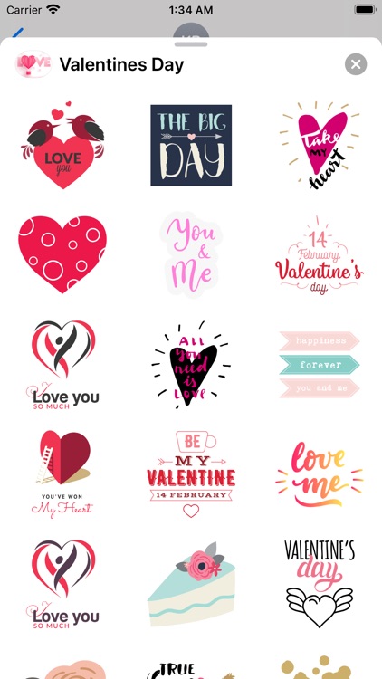 Stickers for My Valentine Emo