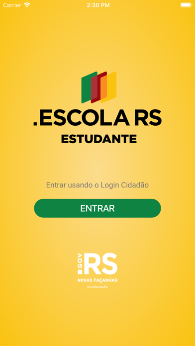 Escola RS - Estudante iPhone screenshot 1