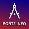 This app contains Information on all sea ports of the world: