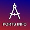 This app contains Information on all sea ports of the world: