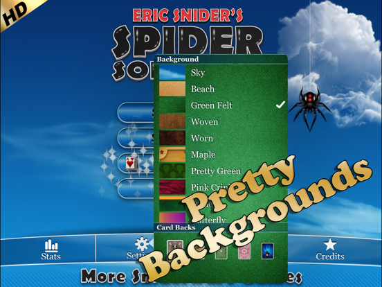 Eric's Spider Solitaire HD iPad app afbeelding 4