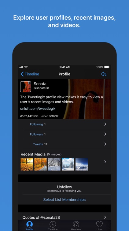 Tweetlogix for Twitter