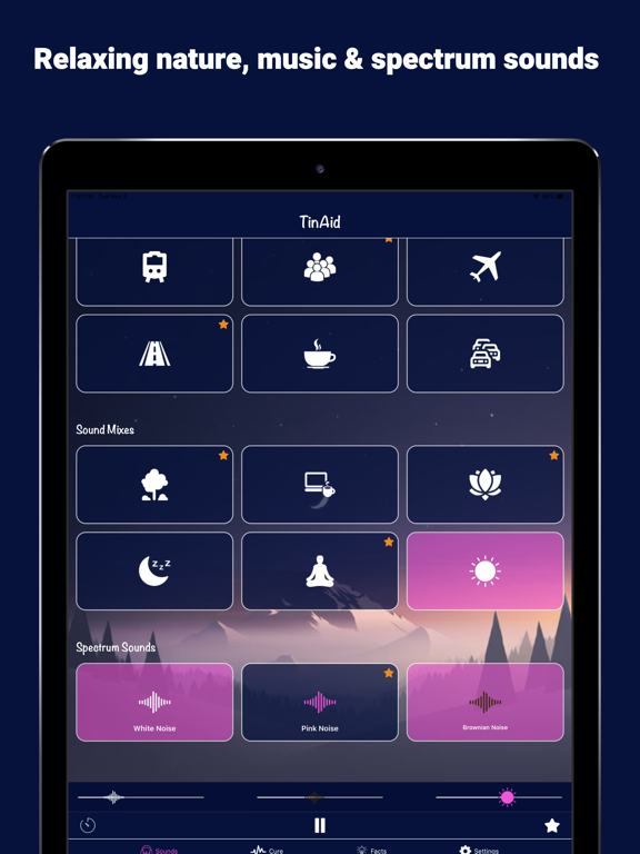 TinAid - Tinnitus Masker iPad screenshot 4 - Medical app