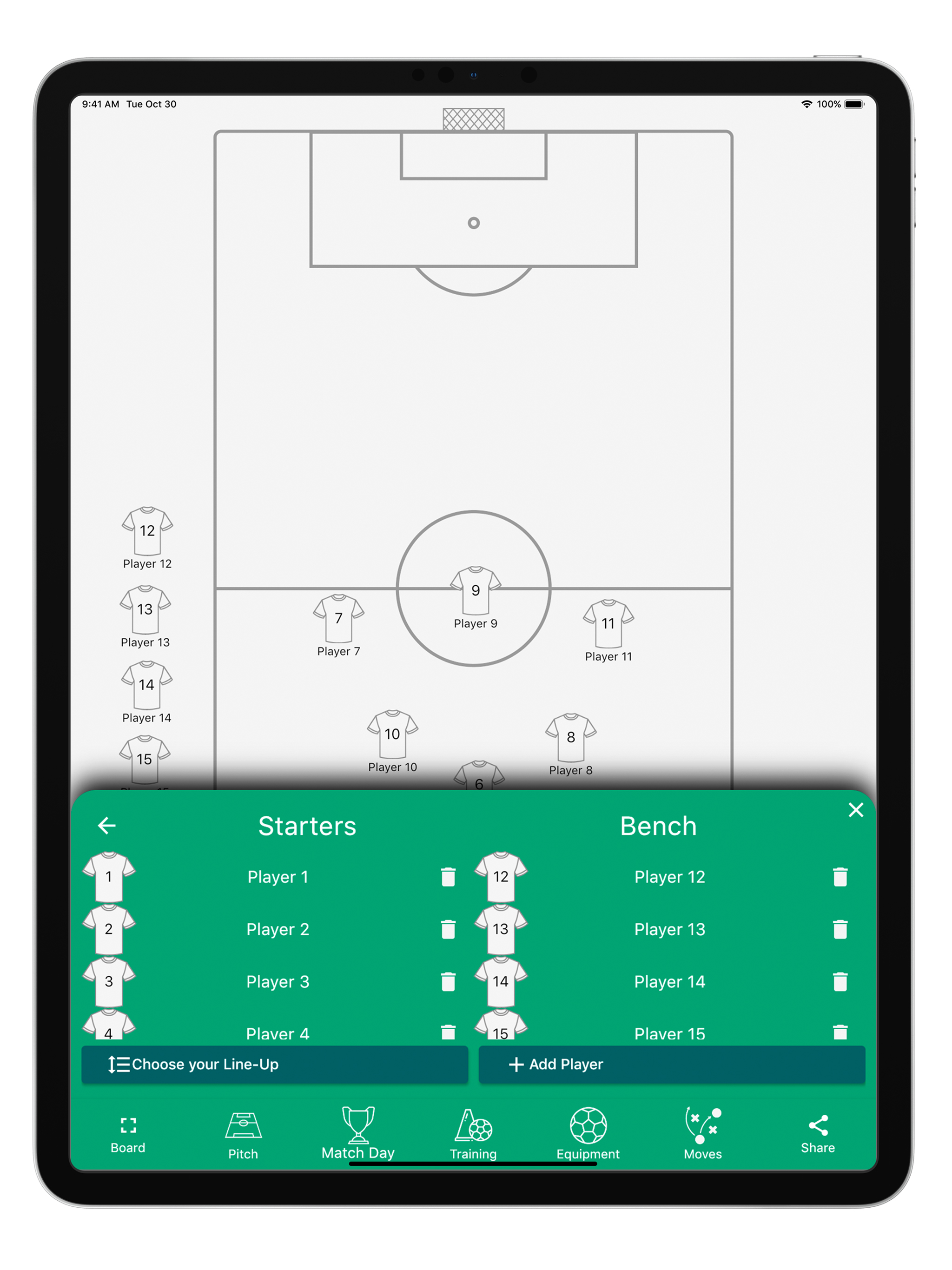 Football Tactic Board: “moves”