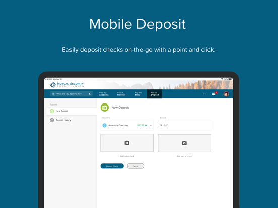 MSCU Mobile iPad screenshot 5 - Finance app