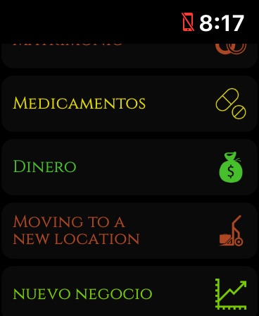 Apple Watch screenshot
