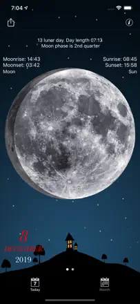 Sky and Moon phases calendar: Screenshot 1 von 3