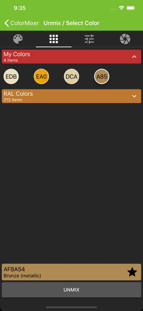 ColorMixer Mix Unmix & Convert