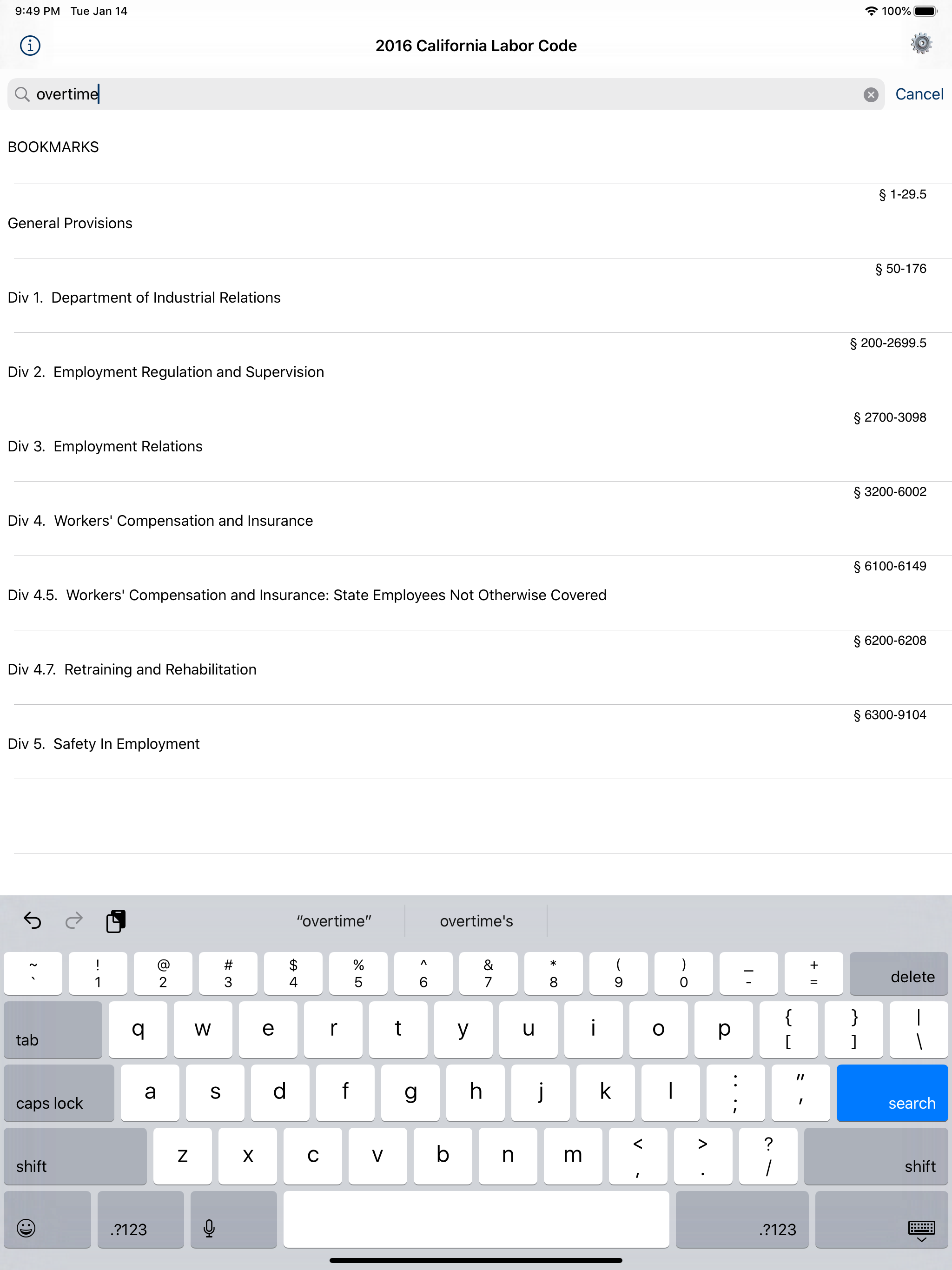 CA Labor Code 2026 screenshot 6