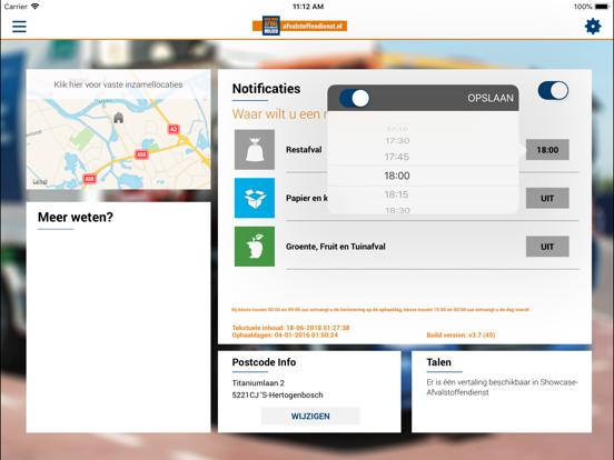 Afvalstoffendienst iPad app afbeelding 5