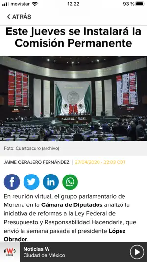 WRadio México para iPhone screenshot 4